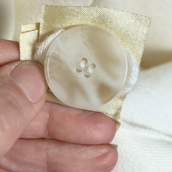 Athropologie Moth sweater jacket Large blazer swacket cream office minimalist - Picture 4 of 7